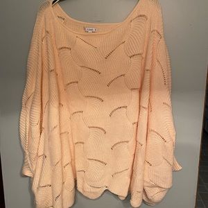 L Love Pink Knit Sweater
